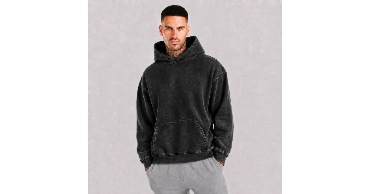 HOODIE VINTAGE 360G - NEGRO