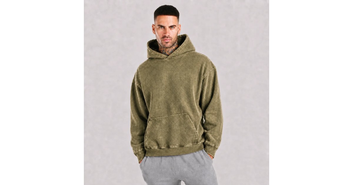 HOODIE VINTAGE 360G - VERDE MILITAR