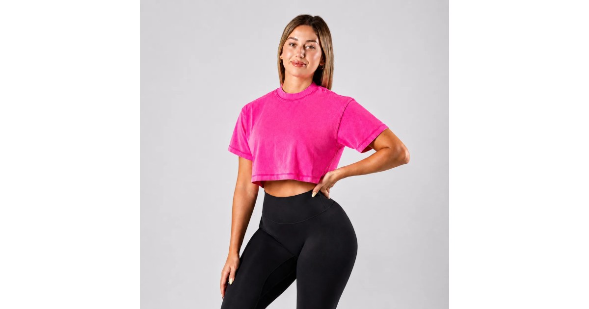 CROP TOP — VINTAGE 230G - ROSA